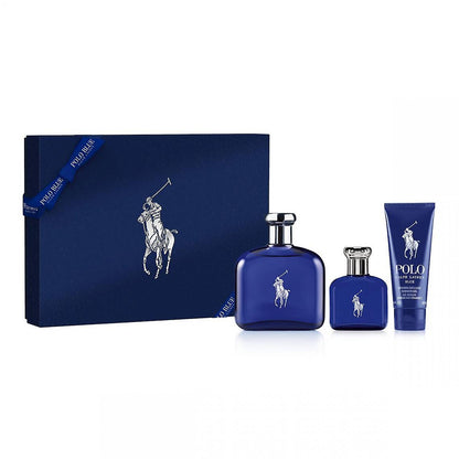 Polo Blue Gift Set 3pcs by Ralph Lauren Eau de Toilette - PERFUME BOUTIQUE