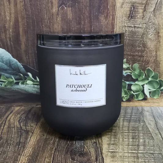 Scented Candle Patchouli Ashwood XL Shape Round - PERFUME BOUTIQUE