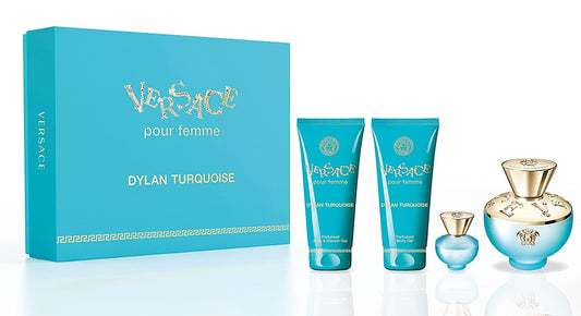 Dylan Turquoise Eau de Toilette 4PCS by Versace - PERFUME BOUTIQUE