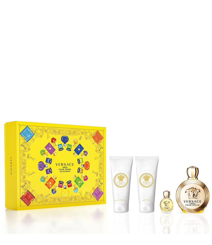 Eros Pour Femme Women 4-Piece Gift Set by Versace Eau de Parfum