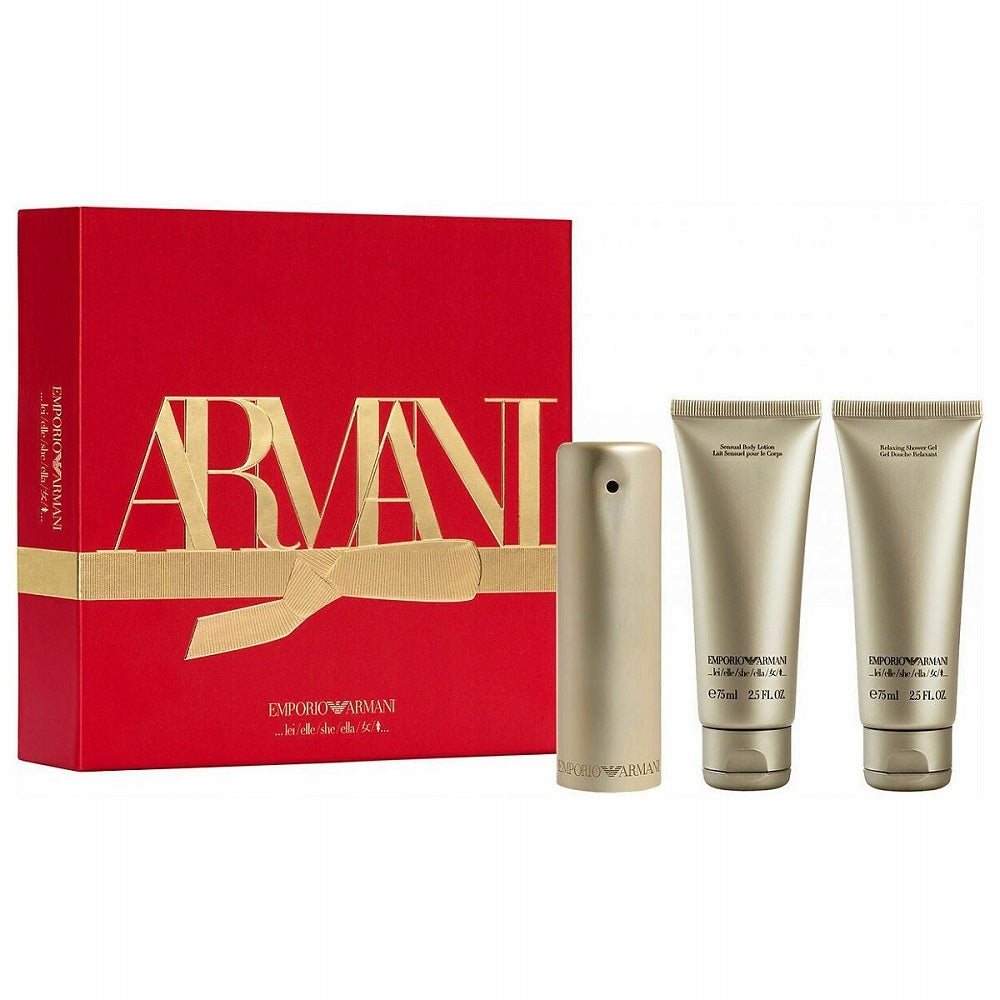 Emporio Armani She 3-PC Gift Set by Giorgio Armani eau de Parfum - PERFUME BOUTIQUE