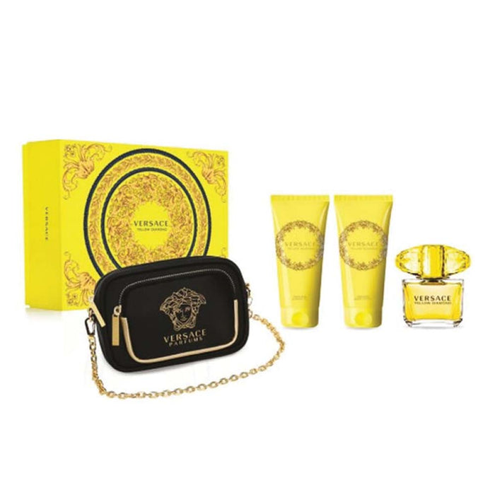 Yellow Diamond Women 4PC Set by Versace Eau de Toilette