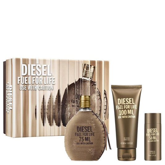 Diesel Fuel For Life Men 3-Piece Gift Set eau de Toilette - PERFUME BOUTIQUE