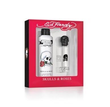 Ed Hardy Skulls & Roses for Him Gift Set 2pcs by Christian Audigier Eau de Toilette