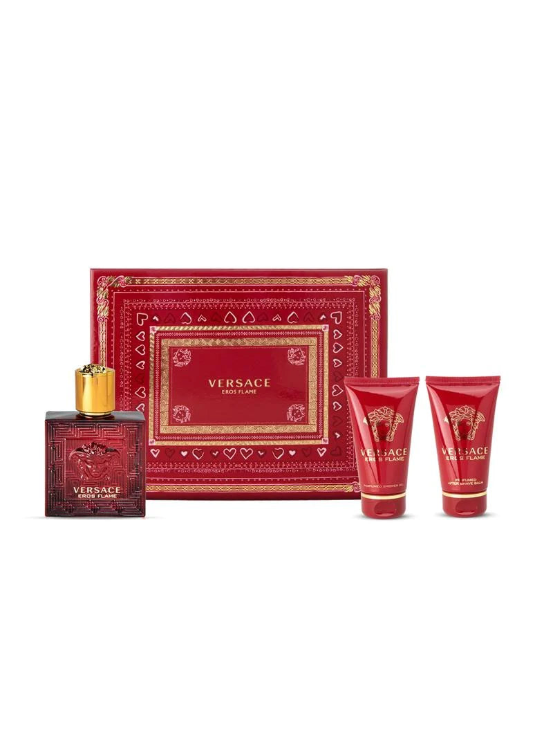 Eros Flame Men Gift Set by Versace Eau de Parfum