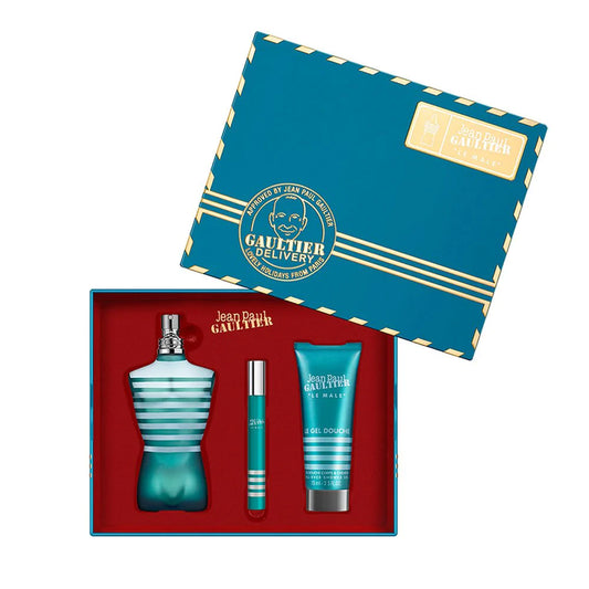 Jean Paul "Le Male" Men 3-Piece Gift Set by Jean Paul Gaultier Eau de Toilette - PERFUME BOUTIQUE
