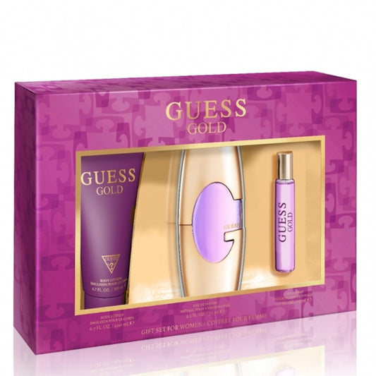 Guess Gold Gift Set 3pcs by Guess Eau de Parfum