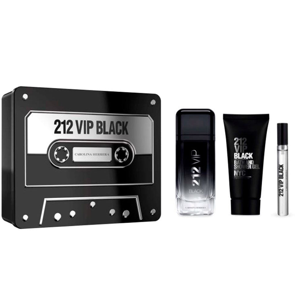 212 VIP Black Men 3-Piece Gift Set by Carolina Herrera eau de Parfum