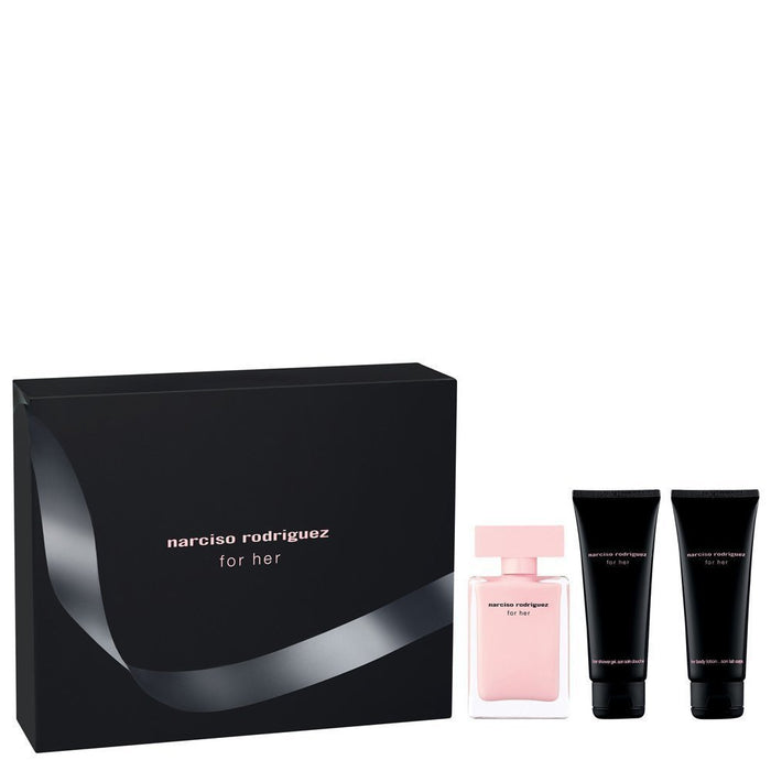 Narciso Rodriguez For Her Gift Set 3pcs by Narciso Rodriguez Eau de Parfum