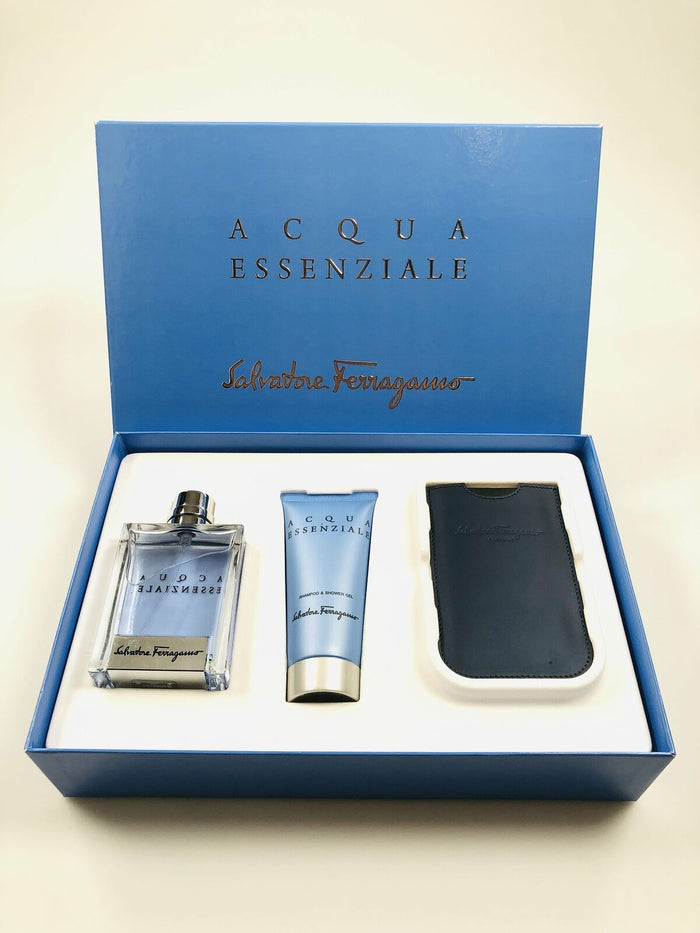 Acqua Essenziale Men Gift Set by Salvatore Ferragamo Eau de Toilette
