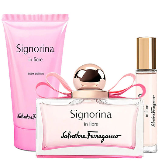 Signorina In Fiore Women Gift Set 3pc by Salvatore Ferragamo Eau de Parfum - PERFUME BOUTIQUE