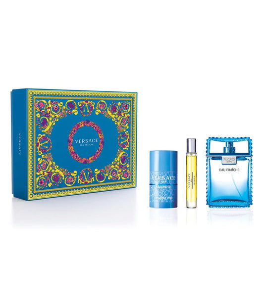 Man Eau Fraiche Eau de Toilette 3PCS by Versace - PERFUME BOUTIQUE
