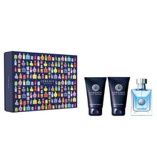 Cargar imagen en el visor de la galería, Versace Pour Homme Men Gift Set 1.7oz EDT + 1.7oz Hair &amp; Body Wash + 1.7oz After Shave Balm by Versace Eau de Toilette
