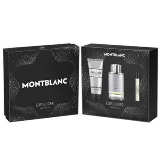 Explorer Platinum For Men 3 Piece Set by Montblanc Eau de Parfum - PERFUME BOUTIQUE